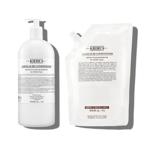 Kiehl's Amino Acid Conditioner Duo - Strengthening & Moisturizing Hair Treatment | Jumbo Value Bundle