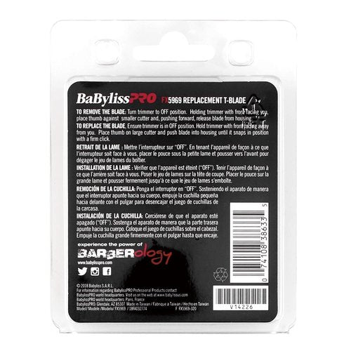 BaBylissPRO FlashFX Trimmer & EtchFX Replacement Blade - Precision Cutting Tool for Barbers