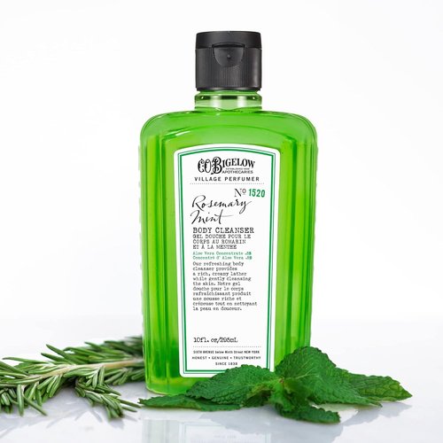 C.O. Bigelow Rosemary Mint Body Wash - Moisturizing Formula with Aloe Vera | 10 Fl Oz