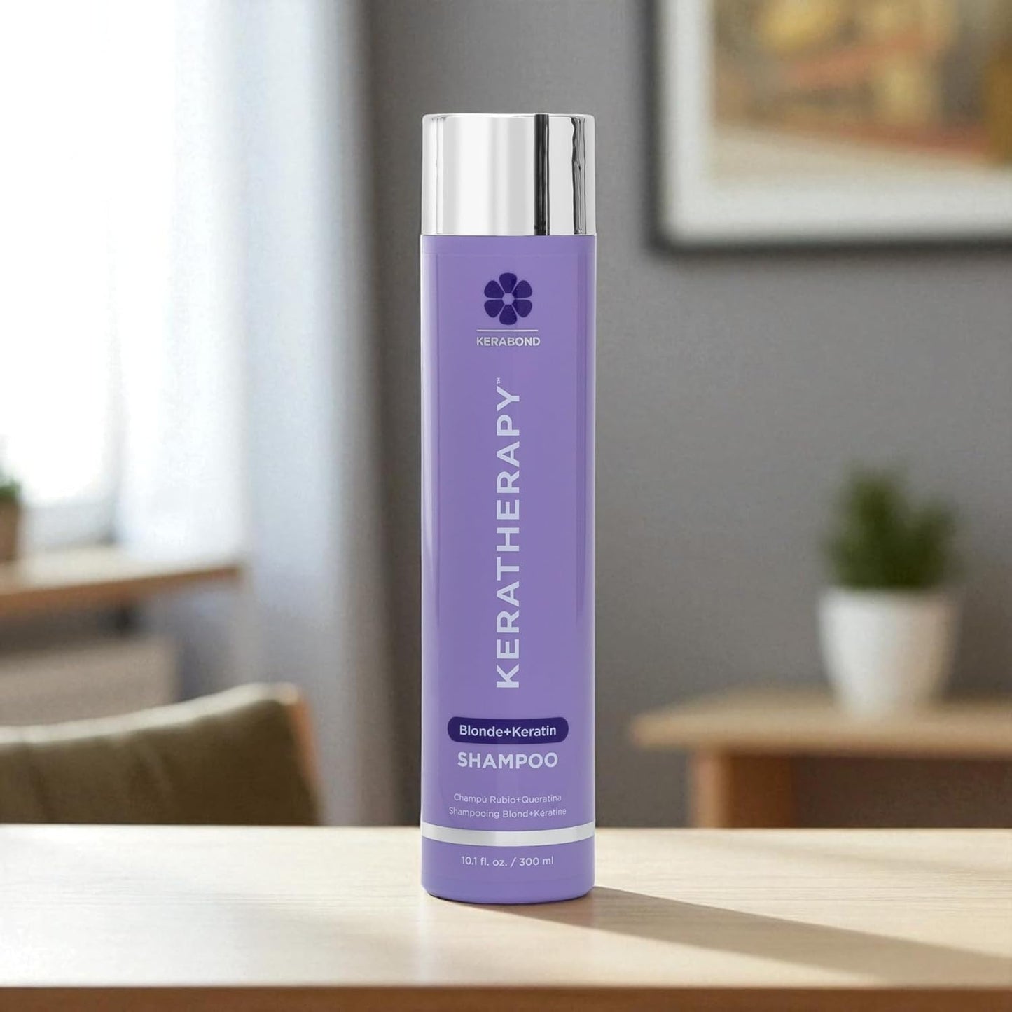 KERATHERAPY Violet Toning Shampoo - Keratin Infused for Blonde, Silver & Highlighted Hair | 10.1 fl. oz.