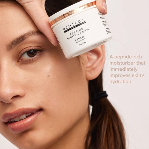 DRMTLGY Universal Tinted Moisturizer with SPF 46 & Peptide Night Cream Set- Universal Tinted SPF & Face Moisturizer 2 Pack