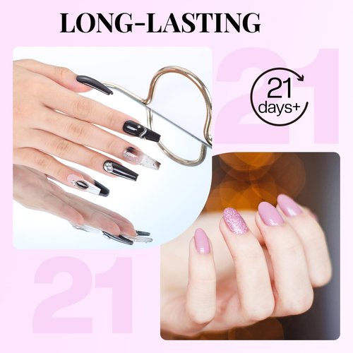 Morovan 5 in 1 Nail Glue Gel for Nail Tips: Clear Acrylic Nails Base Gel Nail Glue Easy Application Long Lasting Clear Glossy No Wipe Nail Repair Treatment