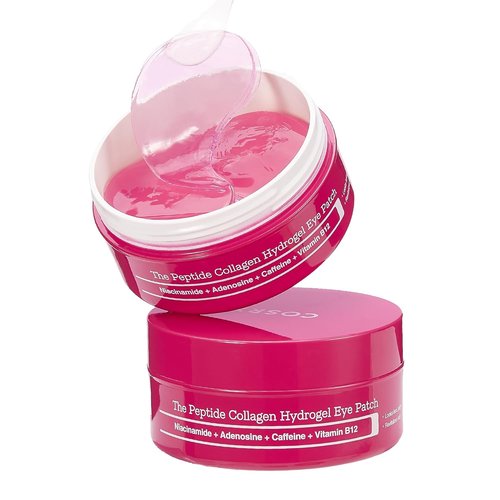 COSRX Pink Peptides Collagen Hydrogel Eye Patch - 60 Patches for Puffy Eyes & Dark Circles | Perfect Valentine’s Day Gift