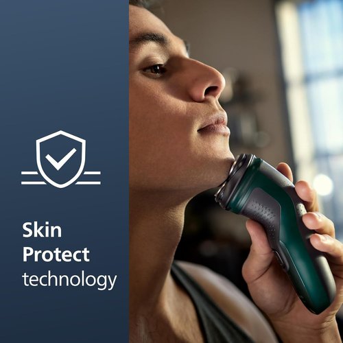 Philips Norelco Electric Shaver 2600 Series - Wet & Dry with Pop-Up Trimmer | Dark Forest Green, Model X3052/91