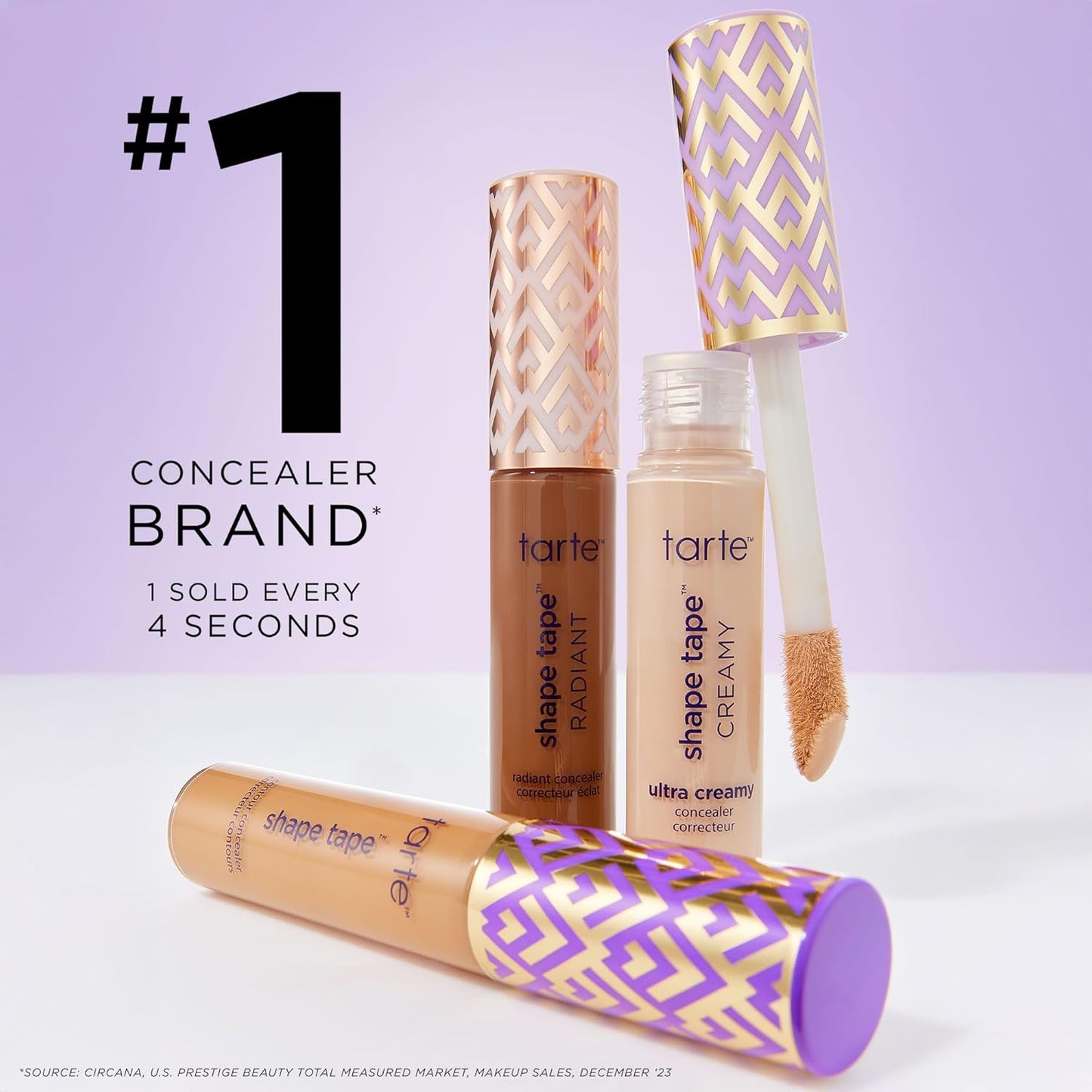 Tarte Shape Tape Best-Sellers Set - Hydrating Concealer, Lip Gloss Balm & Mascara for Volume & Length