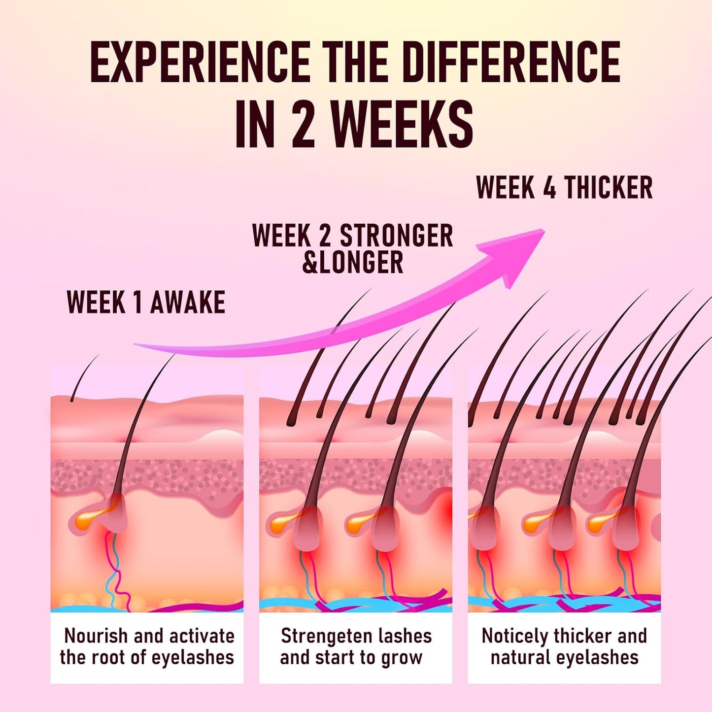 Skiennix Eyelash Growth Serum - Premium Formula for Longer, Fuller Lashes & Eyebrows | Gentle & Vegan