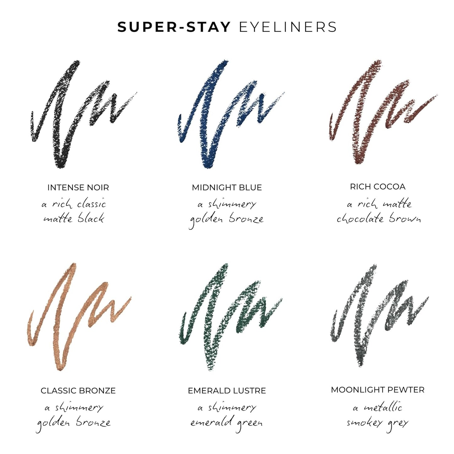 Wunderbrow Super Stay Eyeliner Pencil - Waterproof & Smudge-Proof in Emerald Lustre