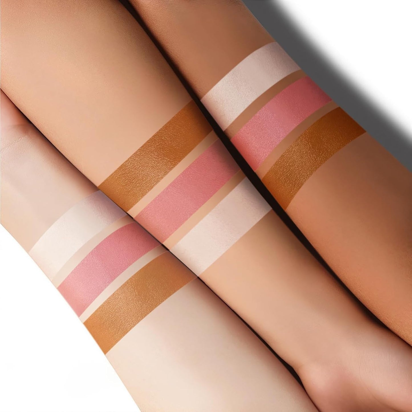 Lezero 3Pcs Contour Stick Makeup Kit, Shades with Highlighter, Blush and Bronzer Stick for Sculpt the Face and All Skin Type, Long Lasting, Smooth, Dewy & Matte Finish, LIGHT