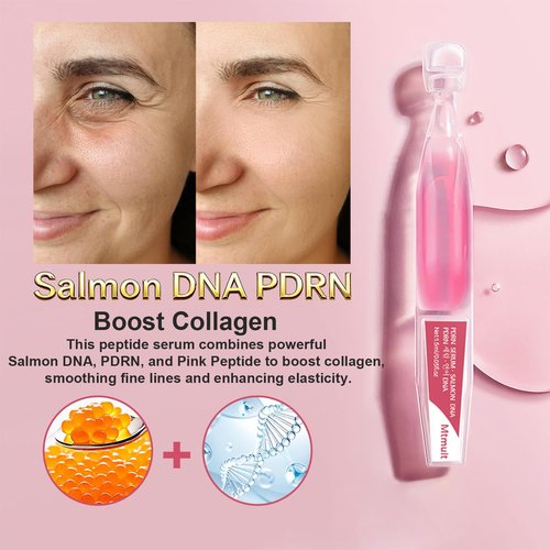 Mtmult Salmon DNA PDRN Serum - Anti-Aging Ampoule with 99% Salmon DNA, Collagen & Hyaluronic Acid | 0.05 fl. oz x 30e