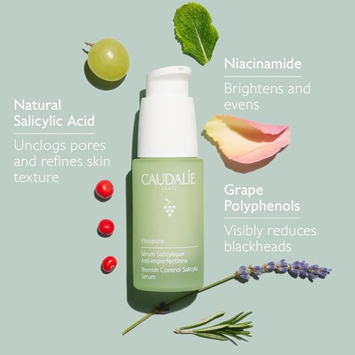 Caudalie Vinopure Pore Minimizing Serum - Natural Salicylic Acid & Niacinamide | 30 mL