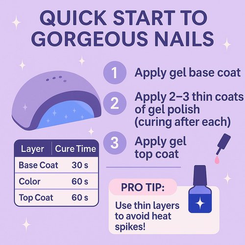 BAREDAZZLE 120W UV LED Nail Lamp for Gel Nails – Professional Nail Dryer with 4 Timers, LCD Display, Auto Sensor & Low Heat Mode – Removable Base, 36 LED Beads
