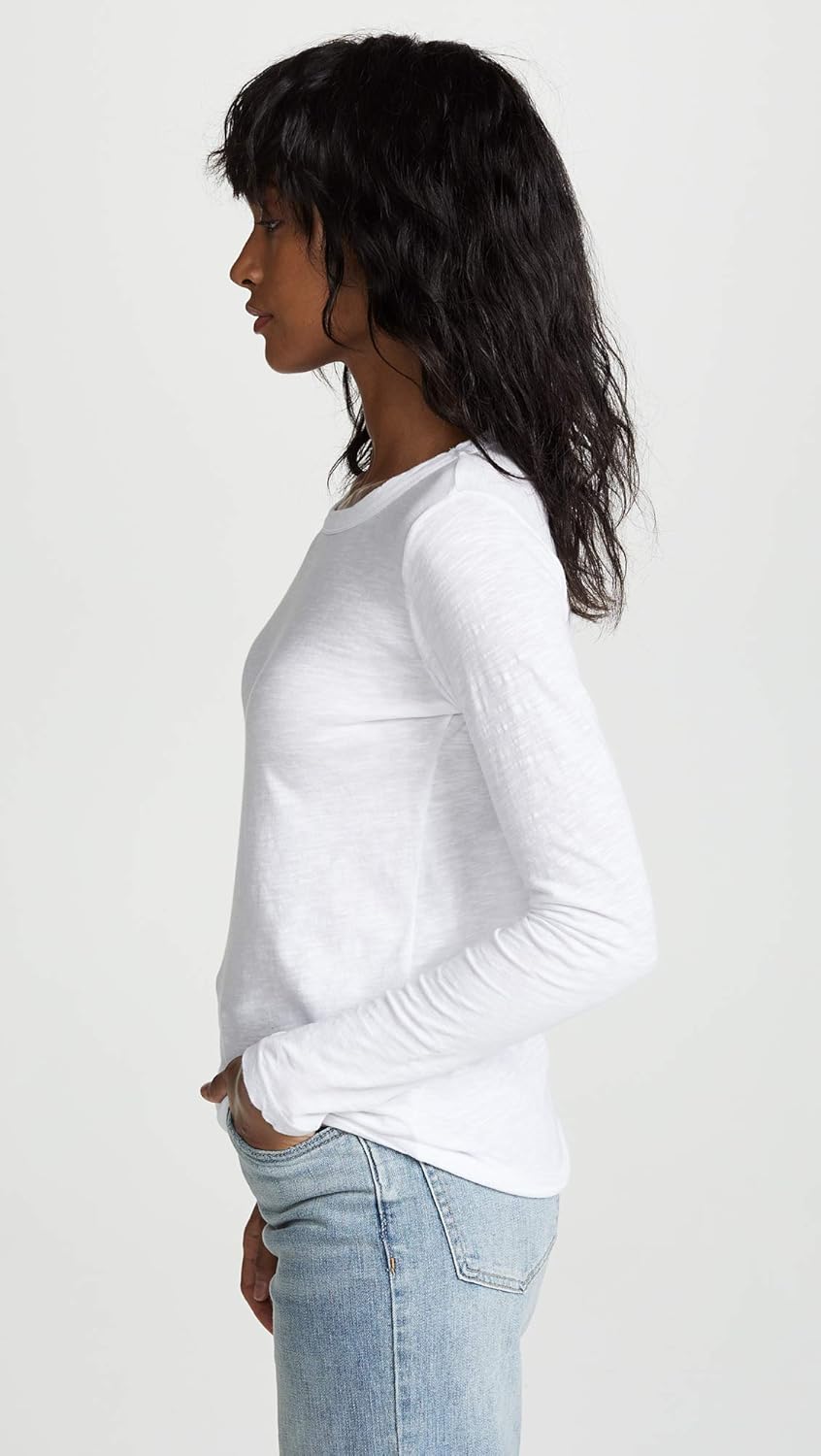 Velvet by Graham & Spencer Women's Lizzie Long Sleeve Tee - Soft, Stylish Comfort in Classic Black