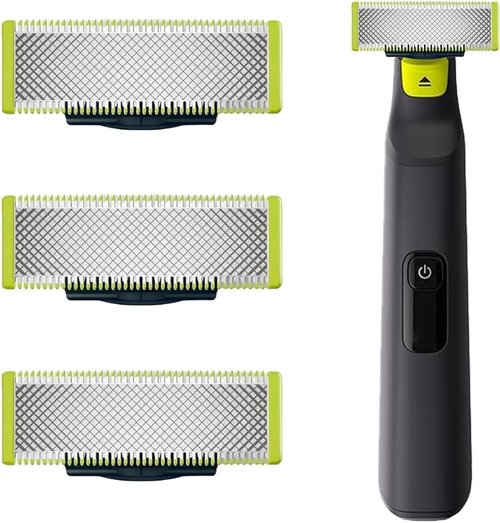 OneBlade Replacement Blades Set - Upgraded Stainless Steel for OneBlade Electric Trimmer & Shaver