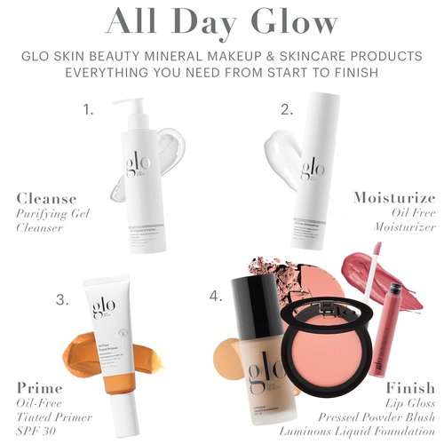 Glo Skin Beauty Luminous Liquid Mineral Foundation - SPF 18, Improves Uneven Skin Tone, Naturelle Shade