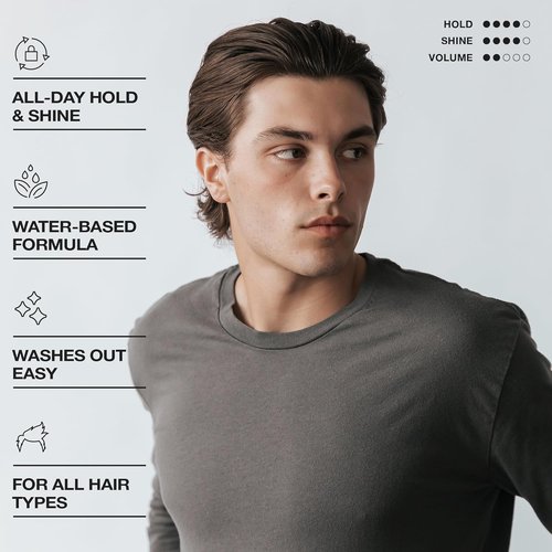 CRVFT Pomade - Medium Hold Styling Gel with Semi-Matte Finish - 2oz for Men | Water-Based, Boss Scented