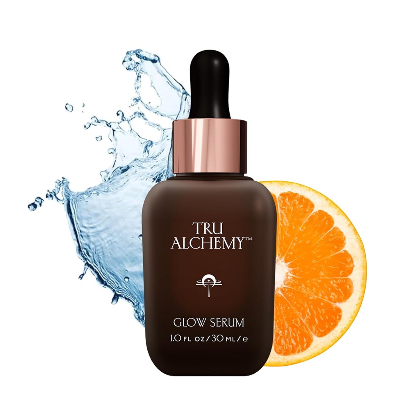 Tru Alchemy Vitamin C Glow Serum - Hydrating Anti-Aging Face Serum with Bakuchiol & Acids, 1 fl oz