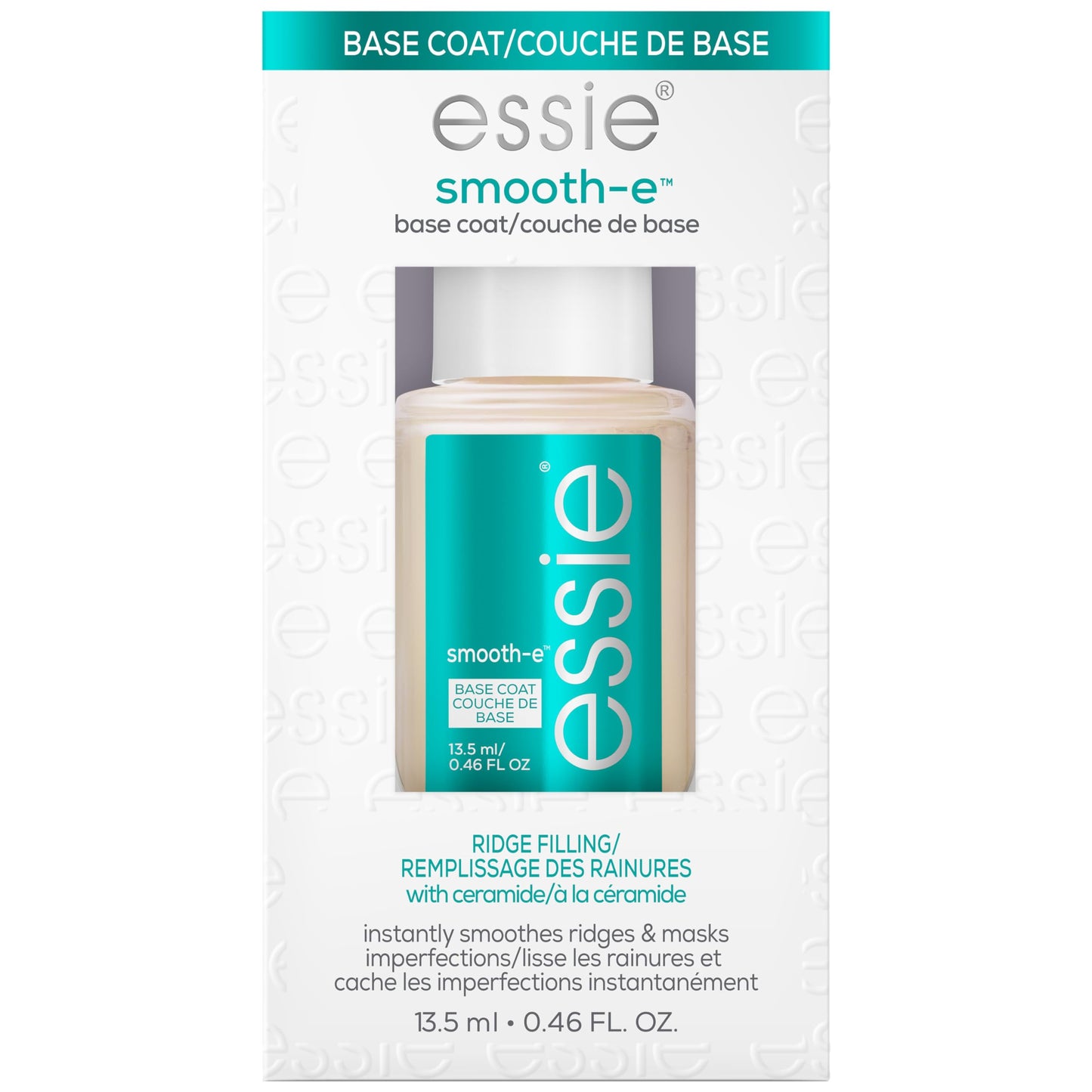 essie salon quality nail care, vegan, clear base coat, Smooth-E, 0.46 fl oz