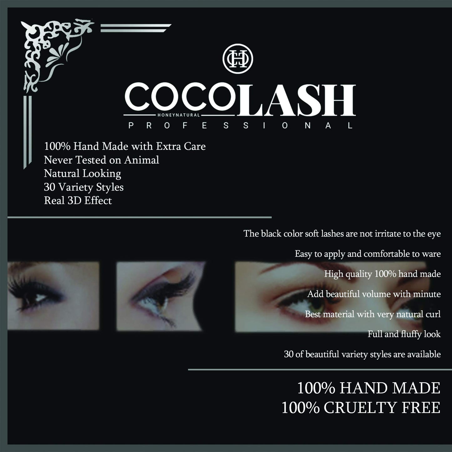 Cocohoney 3D Faux False Mink Eyelashes (5 pairs) - PARTY LOOK | 100% Hand Made | Cruelty Free | Reusable | Ultralight | Durable