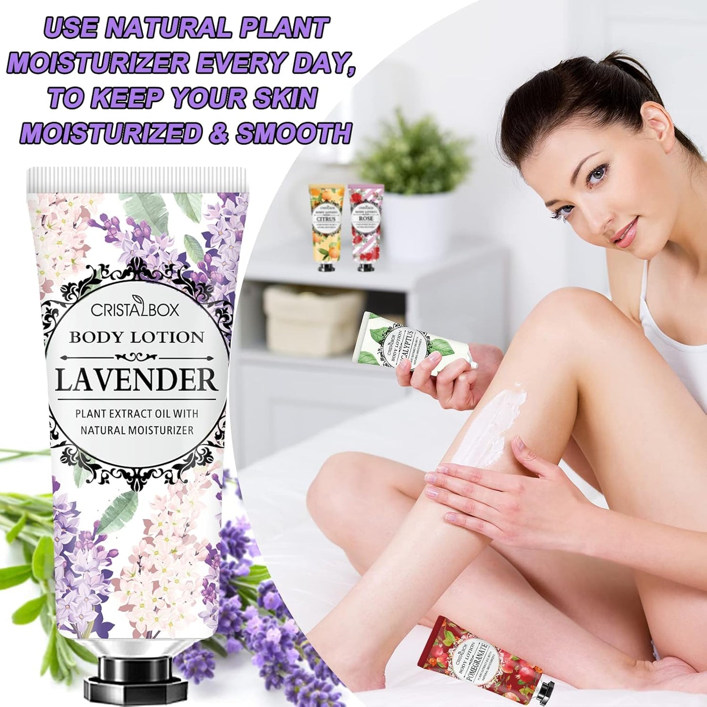 Skiennix 36-Pack Body Lotion for Dry Skin - Natural Shea Butter Moisturizer | Perfect Gift Set