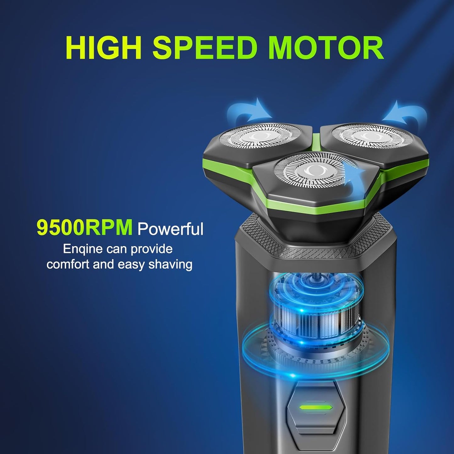 Skiennix Electric Razor for Men - 3D Floating Head with Magnetic Detachable Feature | Perfect for Travel & Business