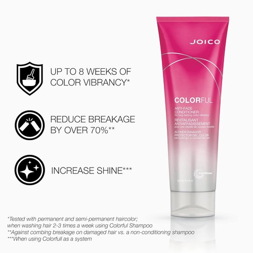 Joico Colorful Anti-Fade Shampoo & Conditioner Set - Preserve Vibrant Color | For Color-Treated Hair
