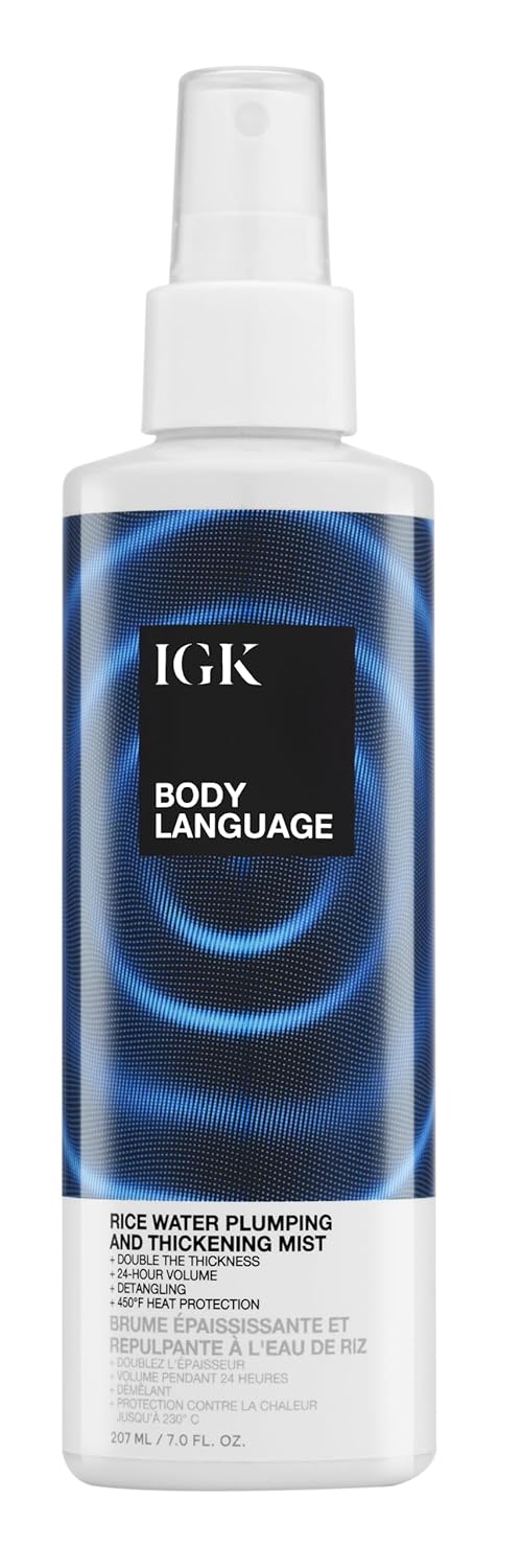 IGK Body Language Rice Water Plumping Spray - Boost Volume & Hydration for All Hair Types