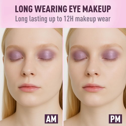 FV Cream Shimmer Eyeshadow Stick，Long Lasting & Waterproof, Multi-Use & High Pigment Eyeshadow Makeup Stick, Amethyst Shimmer