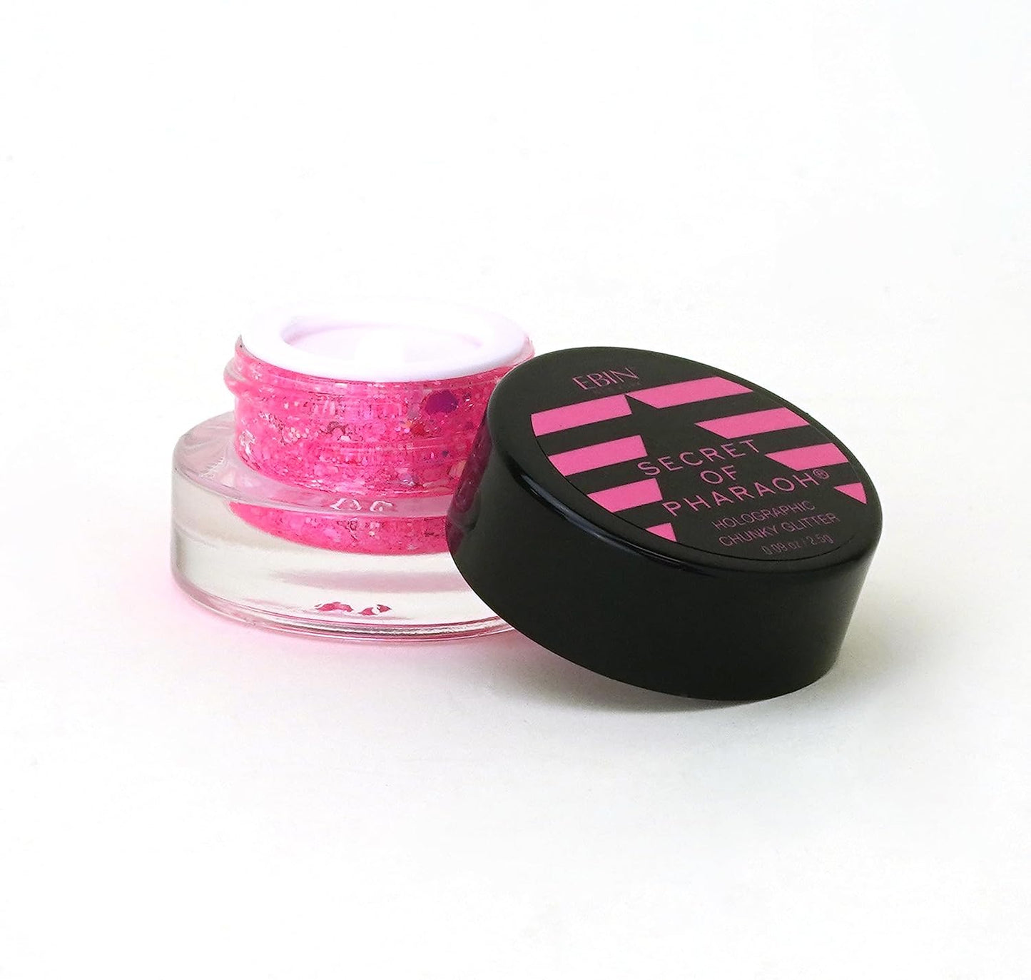 Secret of Pharaoh Holographic Glitter Gel - Pink Passion | Vibrant Face, Body & Hair Makeup - Long-Lasting Shimmer