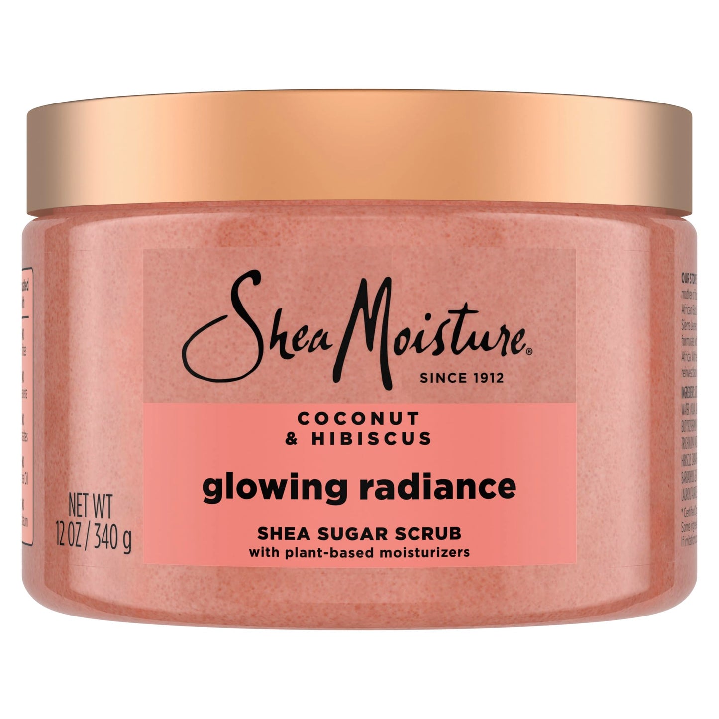 SheaMoisture Shea Sugar Body Scrub For Glowing Radiance Coconut Hibiscus Glowing Radiance Body Scrub With 24h Shea Moisture Nutrients 12 oz
