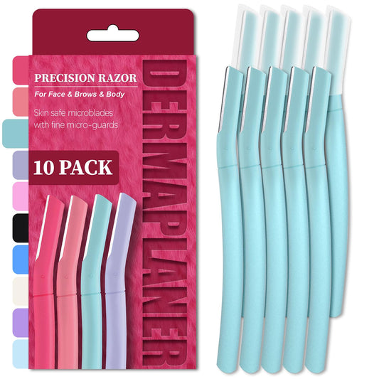 Skiennix Dermaplane Razor - Gentle Facial Exfoliation Tool for Smoother Skin | Teal Color