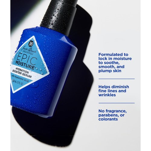 Jack Black Epic Moisture Hydration Booster Serum - Lightweight Anti-Wrinkle Face Moisturizer for Men, 2 Fl Oz