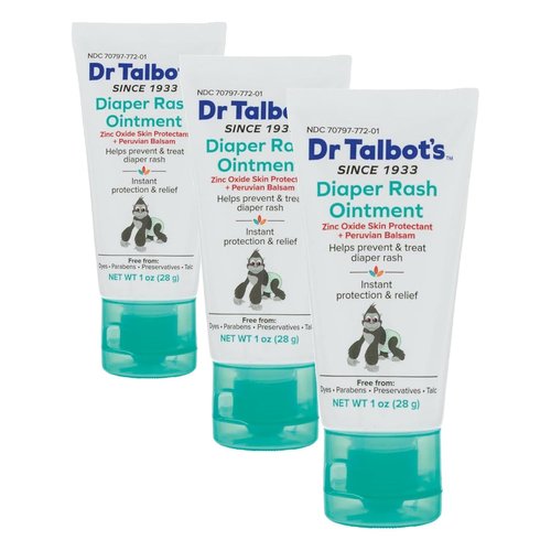 Dr. Talbot's Diaper Rash Ointment - Zinc Oxide Skin Protectant with Peruvian Balsam, 1 oz