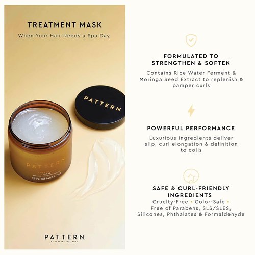PATTERN Beauty Treatment Mask - Deep Conditioning for All Hair Types | 15 oz / 443.6 mL
