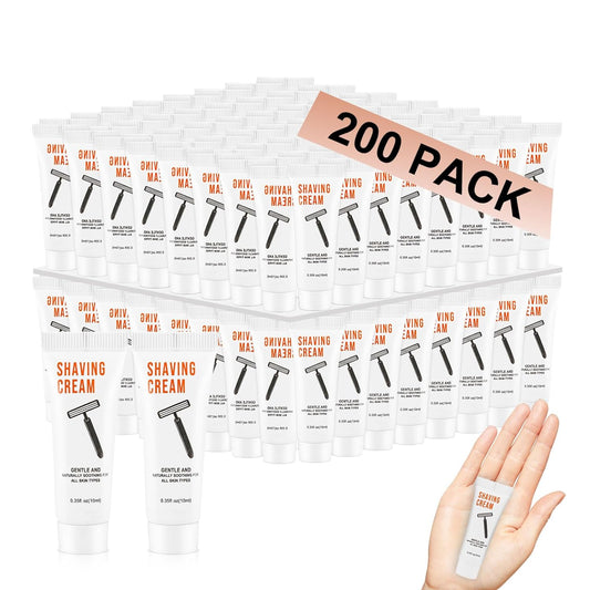 Skiennix Shaving Cream | Bulk Travel Size 10ml | Disposable Jasmine Scent for Hotels & Homeless