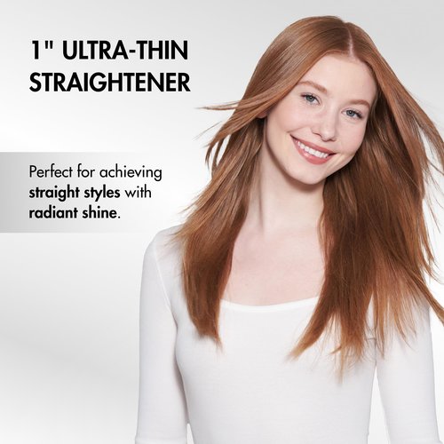 BabylissPRO Nano Titanium Ultra-Thin Hair Straightener, Professional Flat Iron, 5-Inch Extended Plates for Faster Straightening, for All Hair Types