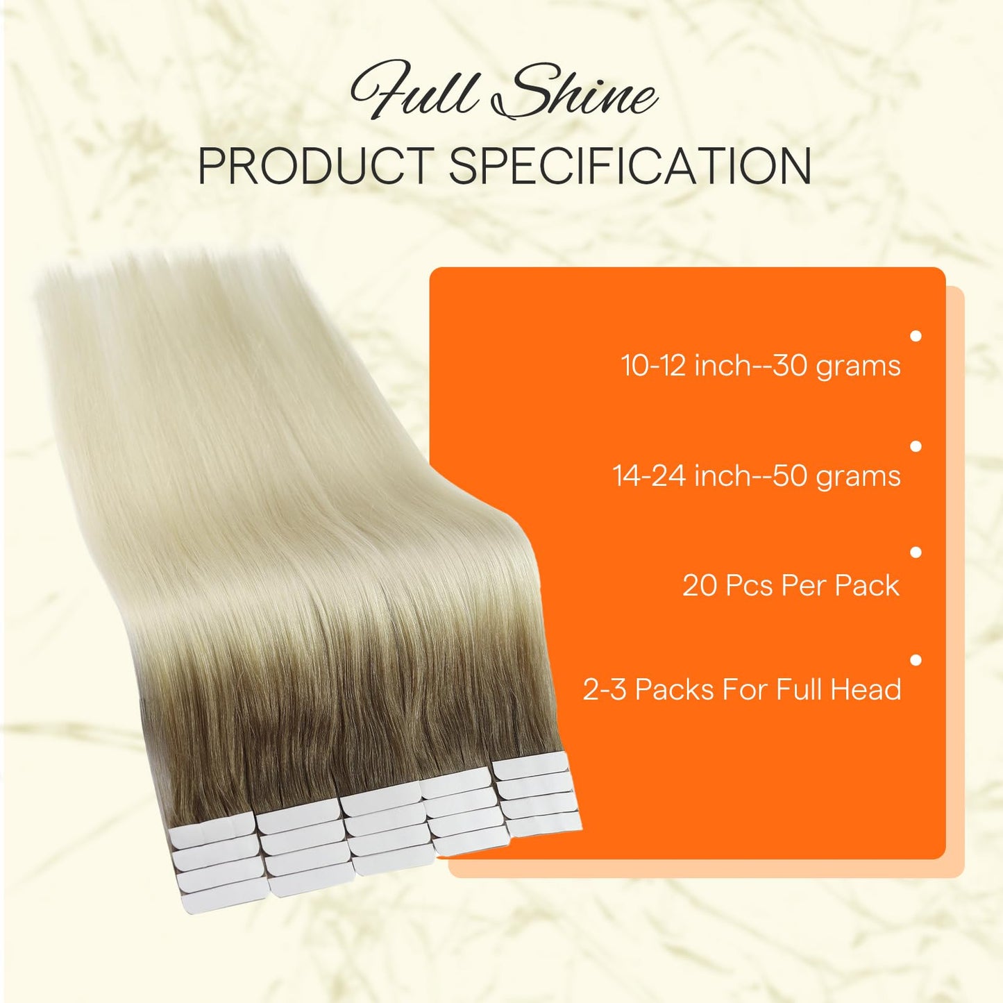 Full Shine Tape in Hair Extensions 12 Inch Seamless Short Natural Hair Extensions Tape in Balayage Color 8 Ash Brown to 60 Blonde Tape in Real Human Hair Extensions Add Volume 20 Pcs 30 Grams