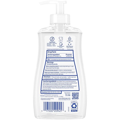 Dial Antibacterial Liquid Hand Soap - Aloe Scent, Gentle Formula, 11 Fl Oz (Pack of 12)