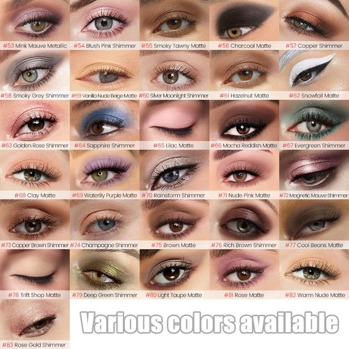 Kaely Cream Eye Shadow Sticks - Nude Pink Matte Eyeliner & Eyeshadow Palette for Older Women | Waterproof Pigmented Brightener