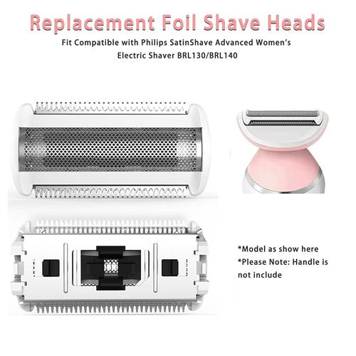Brl140 Replacement Shaver Foil Head - Compatible With Philips Women's Electric Shaver | 2 Pack