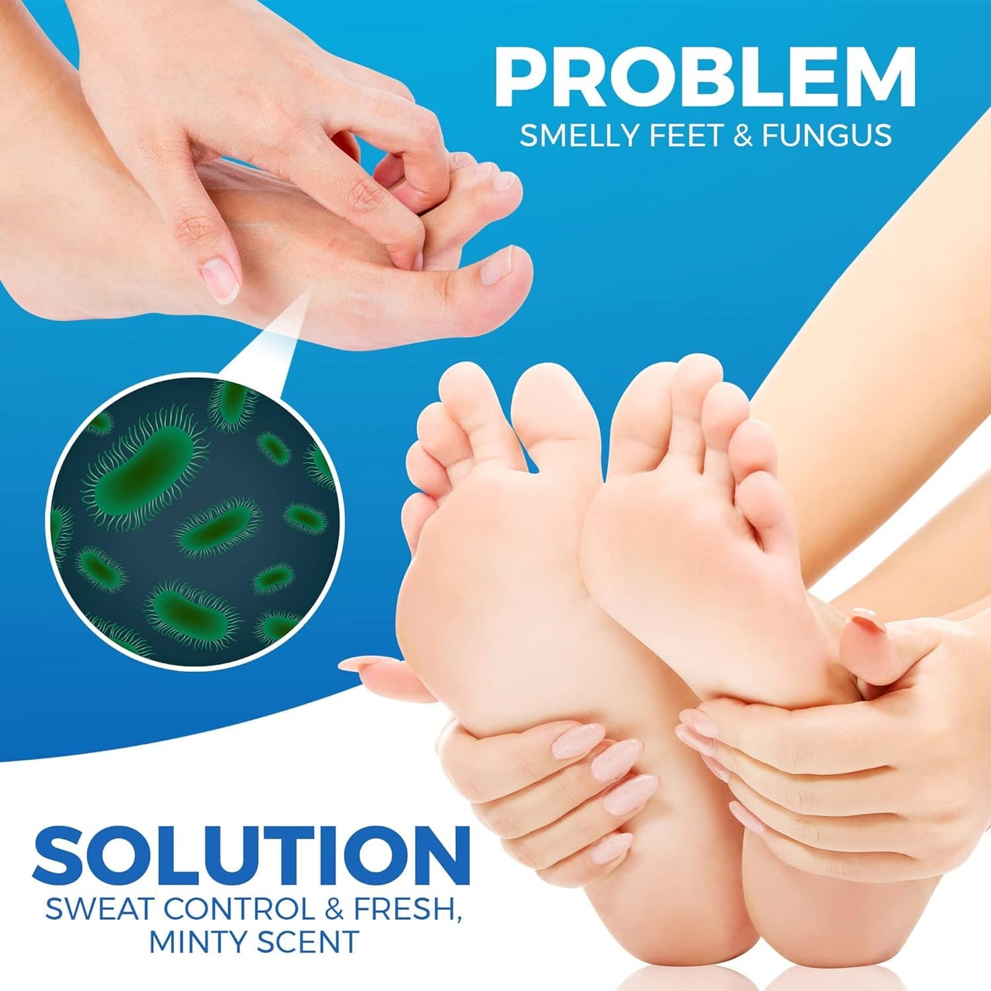 Imperial Feet Foot Deo Spray - Foot & Shoe Deodorizer Spray, Helps Eliminate Smelly Odor & Control Sweat - Antiperspirant Deodorizing Freshener with Mint Scent - Strong, 24-Hour Protection - 150ml
