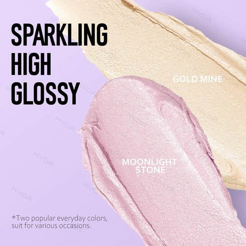 Ownest Shimmer Glow Highlighter Stick - Buildable & Blendable Cream Illuminator for Face & Body | Hydrating Radiance Balm
