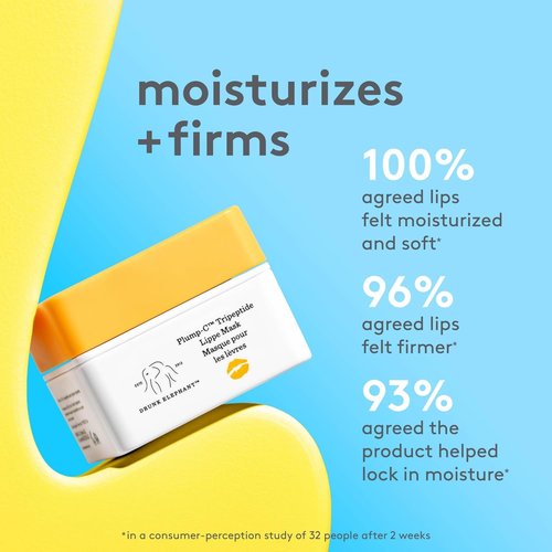 Plump-C Tripeptide Lippe Mask by Drunk Elephant for Women - 0.7 oz Mask
