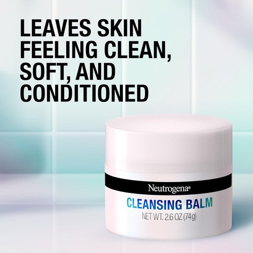 Neutrogena Makeup Melting Cleansing Balm - Gently Removes Dirt, Oil & Makeup | Fragrance-Free, 2.6 oz