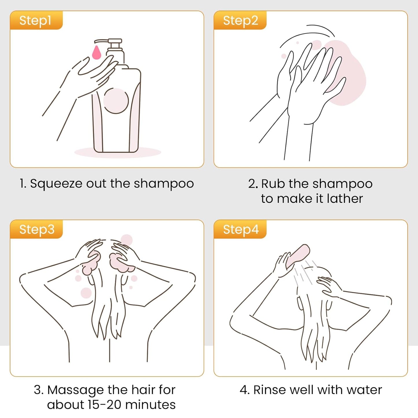 KAISASA Black Hair Dye Shampoo - 3 in 1 Herbal Formula for Gray Coverage | 500ml