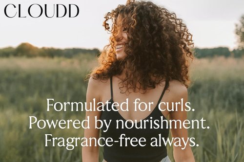 CLOUDD Curl Defining Gel Cream - Fragrance-Free & Essential Oil-Free | 100% Unscented Formula