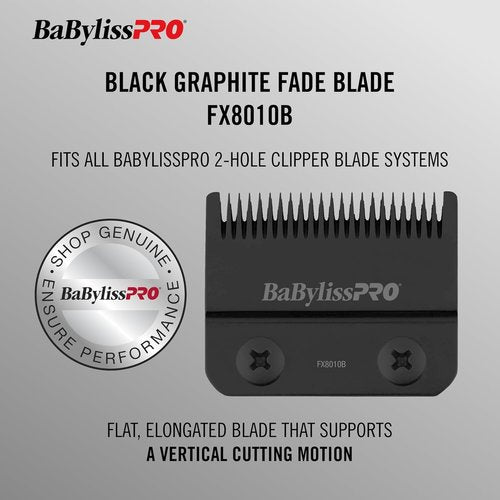 BaBylissPRO Barberology Fade Blade - Black Graphite Replacement for FX8010B Hair Clippers