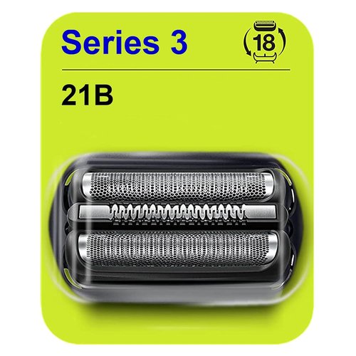 Braun Series 3 Replacement Shaver Head - 21B Compatible with 300s, 310s, 3010BT | 1 Pack