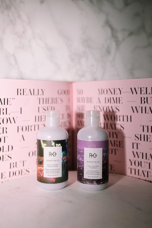 R+Co Sunset Blvd Daily Blonde Shampoo & Conditioner Duo - 8.5 Fl Oz Set for Vibrant Blonde Care