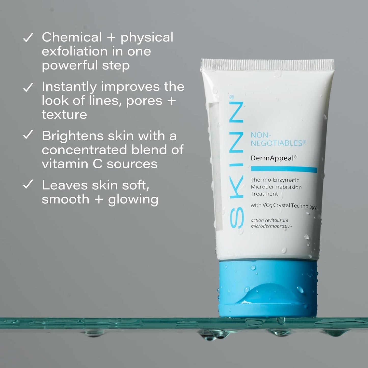 Skiennix Microdermabrasion Face Scrub - Professional Exfoliating Scrub with Headband | Daily Skin Care for Wrinkles & Glowing Skin