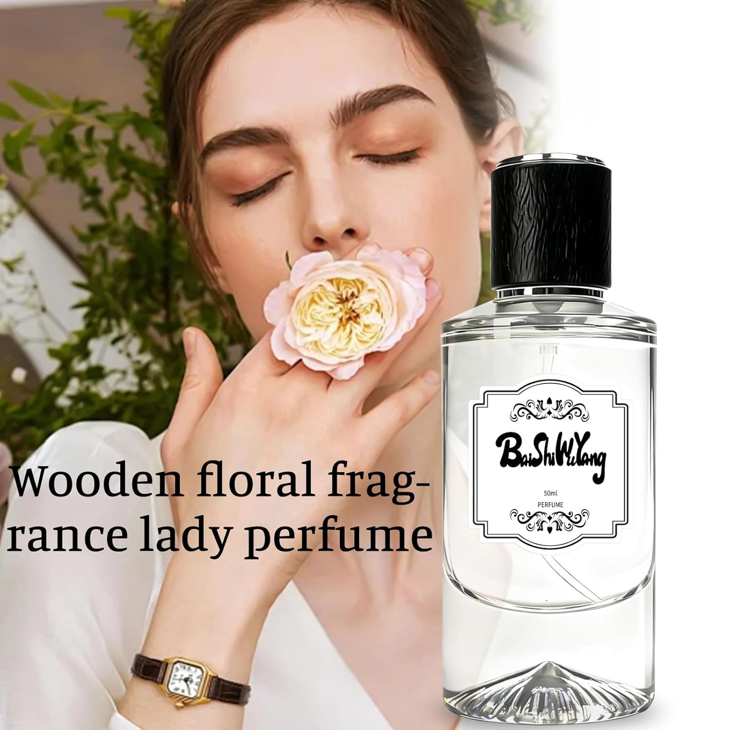 Woody Floral Women's Perfume - Fresh Eau de Toilette with Lily of the Valley & Iris Accord | 50ml